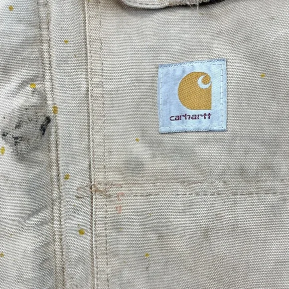 Vintage‎ Carhartt Mens Chore Coat Size 44T Quilted CQ196 Grunge Thrash Distress